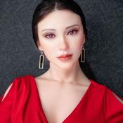 170CM highly skeleton Silicon head with hair implant Sex Dolls For Men Real Tpe Heated Adult use Sex Doll Silicone women produced by automaticwoman